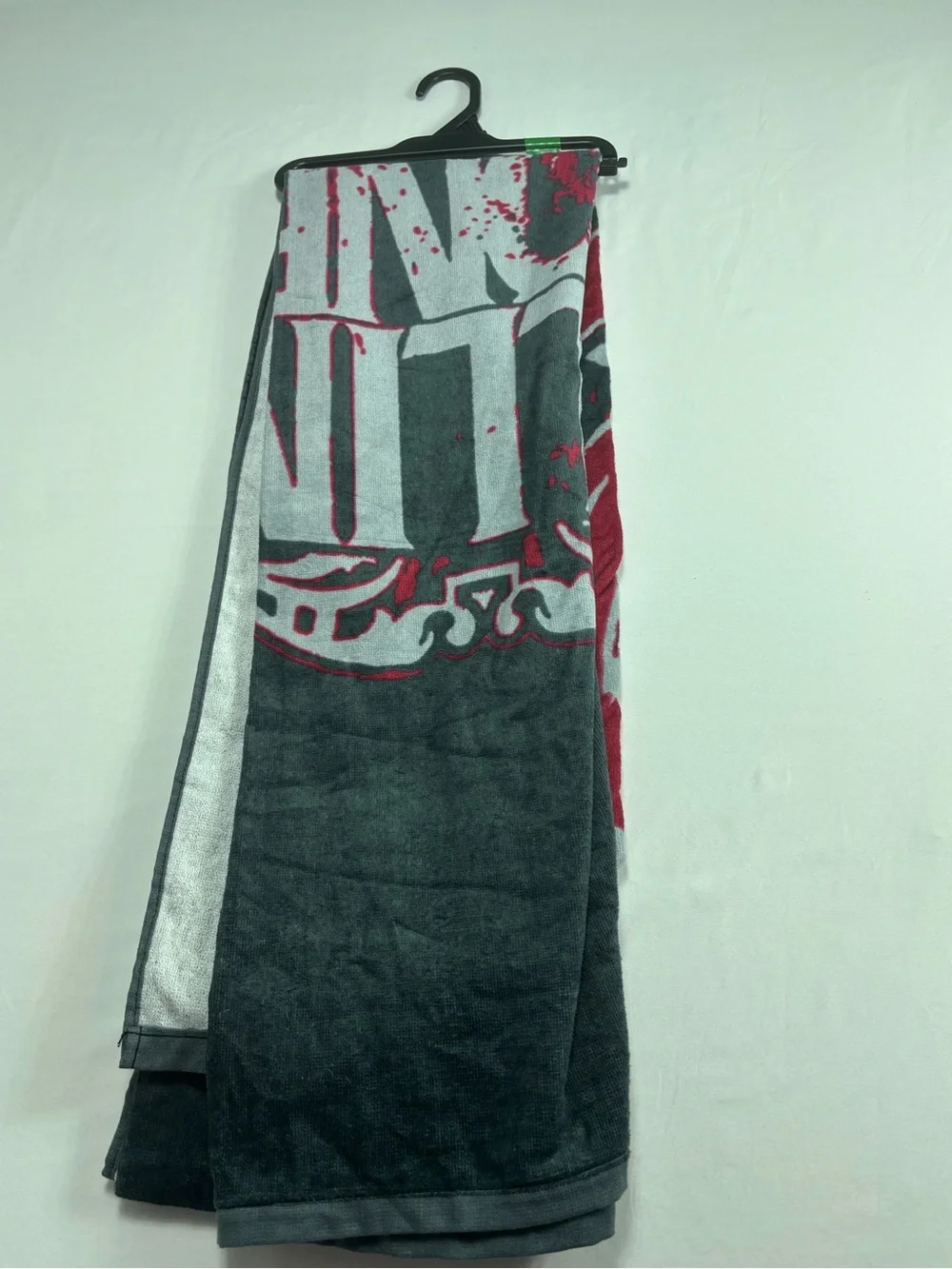 Rolling Stones Graphic Tongue Beach Towel in Red, Gray, Black